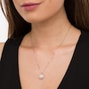 Thumbnail Image 2 of 3/4 CT. T.W. Diamond Snowflake Pendant in 10K White Gold