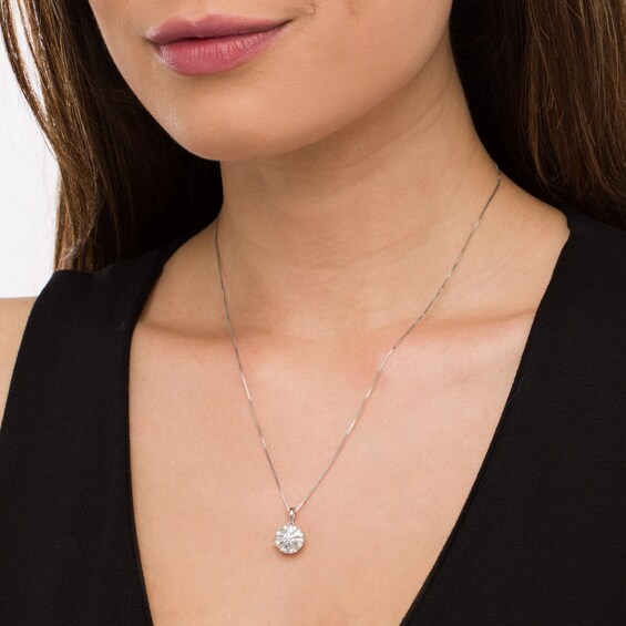 3/4 CT. T.w. Diamond Snowflake Pendant in 10K White Gold