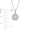 Thumbnail Image 3 of 3/4 CT. T.W. Diamond Snowflake Pendant in 10K White Gold