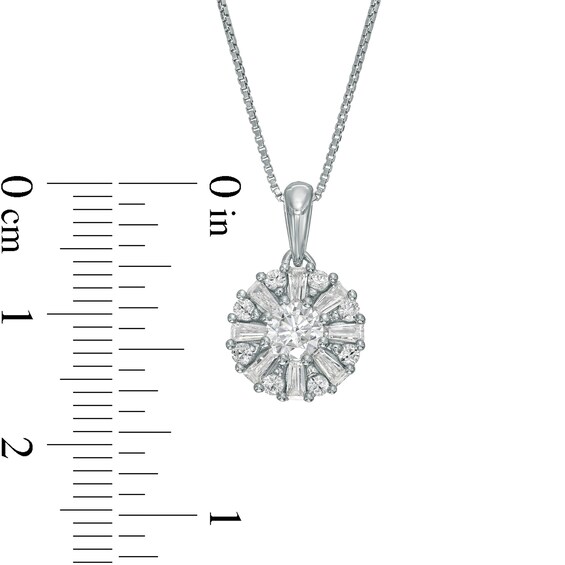 3/4 CT. T.w. Diamond Snowflake Pendant in 10K White Gold