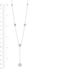 Thumbnail Image 3 of 1 CT. T.W. Composite Diamond Station "Y" Necklace in 10K White Gold – 19.5"