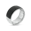 Thumbnail Image 2 of 2 CT. T.W. Black Enhanced Diamond Comfort-Fit Dome Ring in 14K White Gold