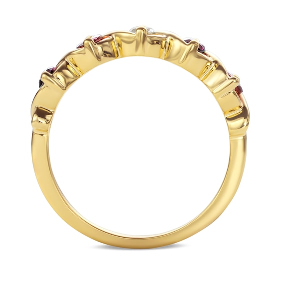 Gemstone Infinity Ring (1-7 Stones)