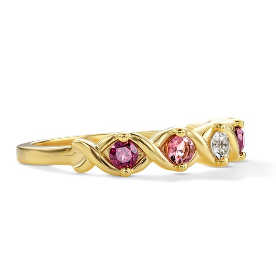 Gemstone Infinity Ring (1-7 Stones)