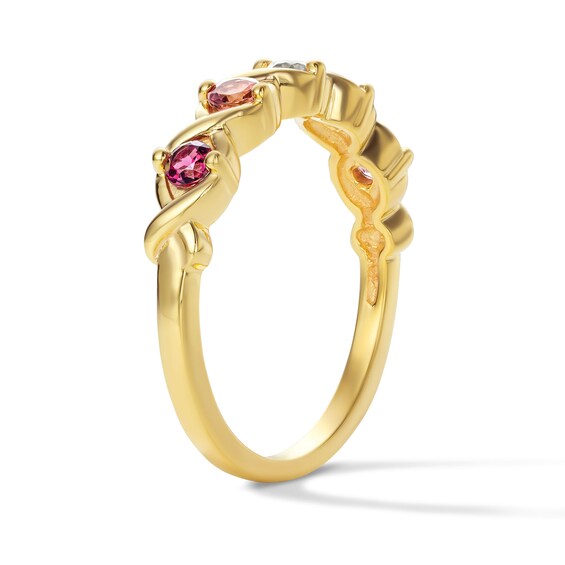 Gemstone Infinity Ring (1-7 Stones)