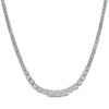Thumbnail Image 1 of 3 CT. T.W. Composite Diamond Riviera Necklace in 10K White Gold