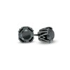 Thumbnail Image 1 of Vera Wang Men 2-7/8 CT. T.W. Black Diamond Solitaire Stud Earrings in Sterling Silver with Black Rhodium