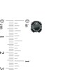 Thumbnail Image 3 of Vera Wang Men 2-7/8 CT. T.W. Black Diamond Solitaire Stud Earrings in Sterling Silver with Black Rhodium