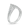 Thumbnail Image 2 of Marilyn Monroe™ Collection 1 CT. T.W. Diamond Double Row Chevron Ring in 10K White Gold