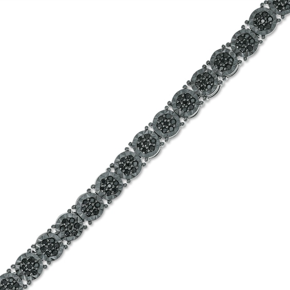 1-1/2 CT. T.w. Black Diamond Bracelet in Sterling Silver with Black Rhodium - 8.5"