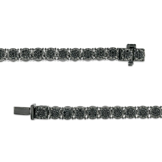 1-1/2 CT. T.w. Black Diamond Bracelet in Sterling Silver with Black Rhodium - 8.5"