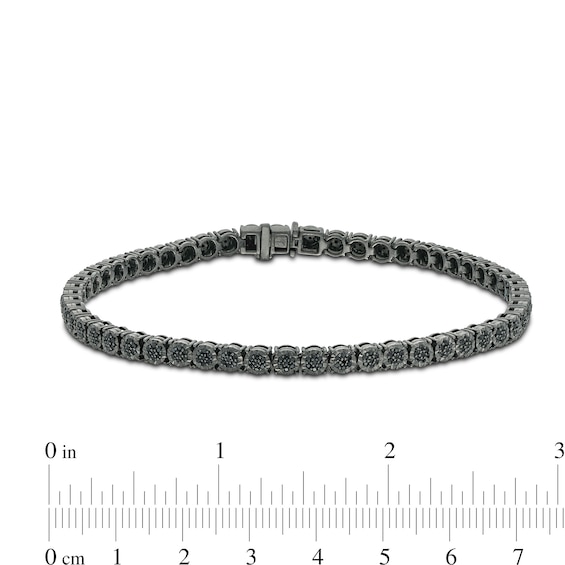1-1/2 CT. T.w. Black Diamond Bracelet in Sterling Silver with Black Rhodium - 8.5"