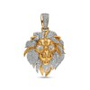 Thumbnail Image 1 of 1-1/2 CT. T.W. Diamond Lion Head Necklace Charm in 10K Gold