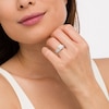 Thumbnail Image 2 of 1-1/2 CT. T.W. Diamond Cushion-Shaped Frame Split Shank Bridal Set in 10K White Gold