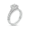 Thumbnail Image 3 of 1-1/2 CT. T.W. Diamond Cushion-Shaped Frame Split Shank Bridal Set in 10K White Gold