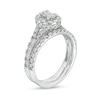 Thumbnail Image 3 of 1-1/2 CT. T.W. Oval Diamond Frame Split Shank Bridal Set in 10K White Gold