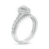 Thumbnail Image 3 of 1-1/2 CT. T.W. Pear-Shaped Diamond Frame Split Shank Bridal Set in 10K White Gold