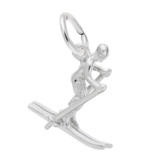 Rembrandt CharmsÂ® Skier in Sterling Silver