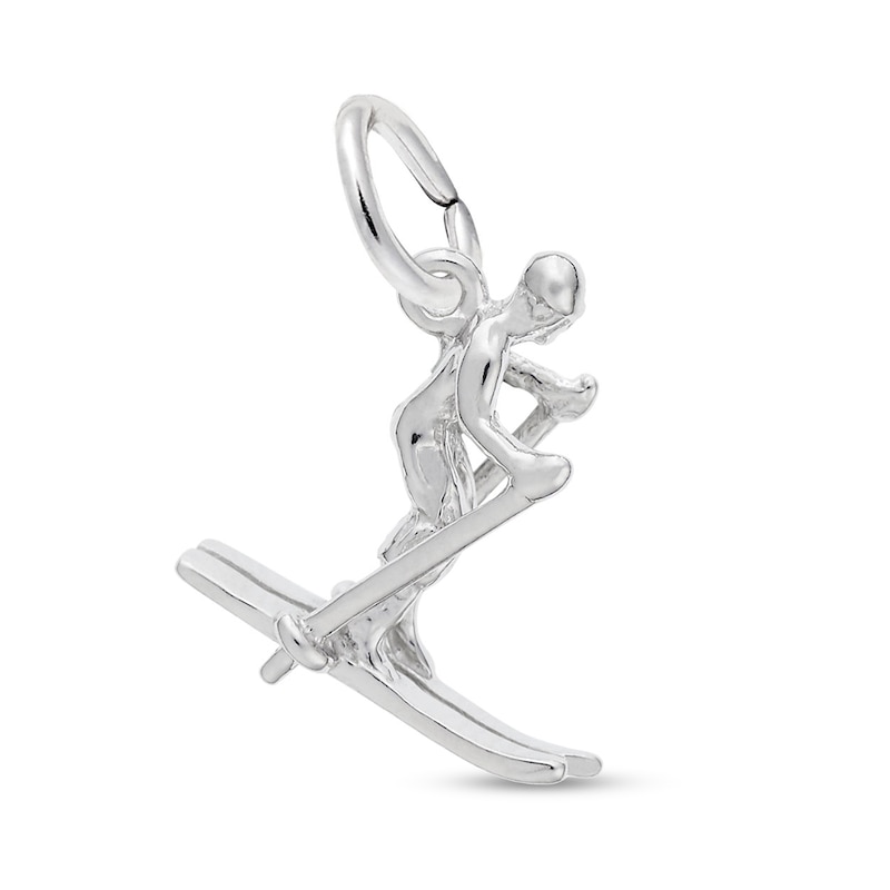 Main Image 1 of Rembrandt Charms® Skier in Sterling Silver