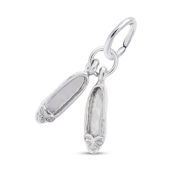 Rembrandt CharmsÂ® Ballet Shoes in Sterling Silver