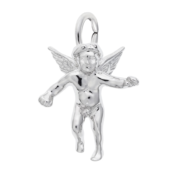 Rembrandt Charms® Cherub Angel in Sterling Silver