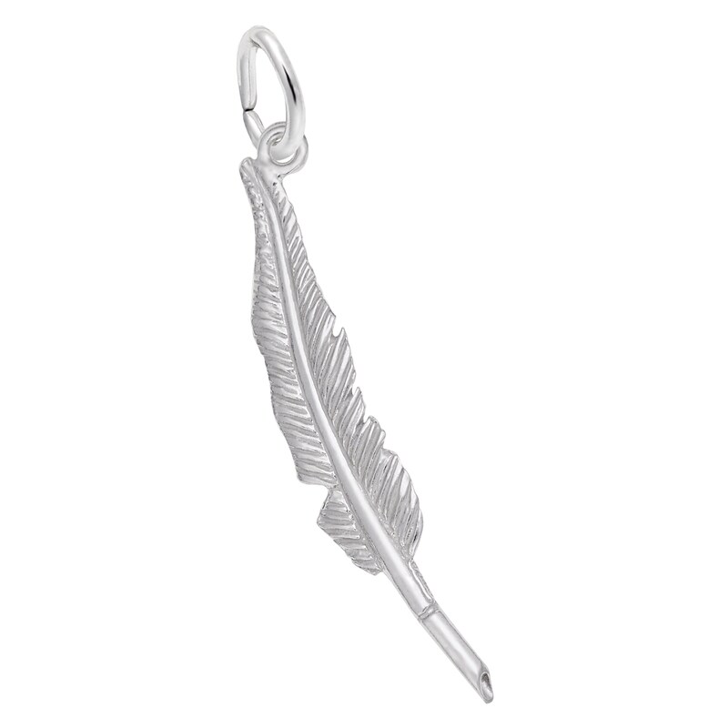 Main Image 1 of Rembrandt Charms® Feather Pen in Sterling Silver