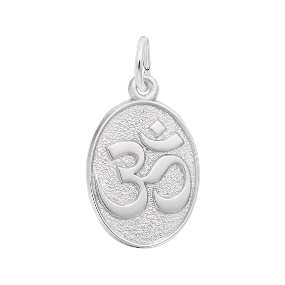 Rembrandt Charms® Om Symbol in Sterling Silver