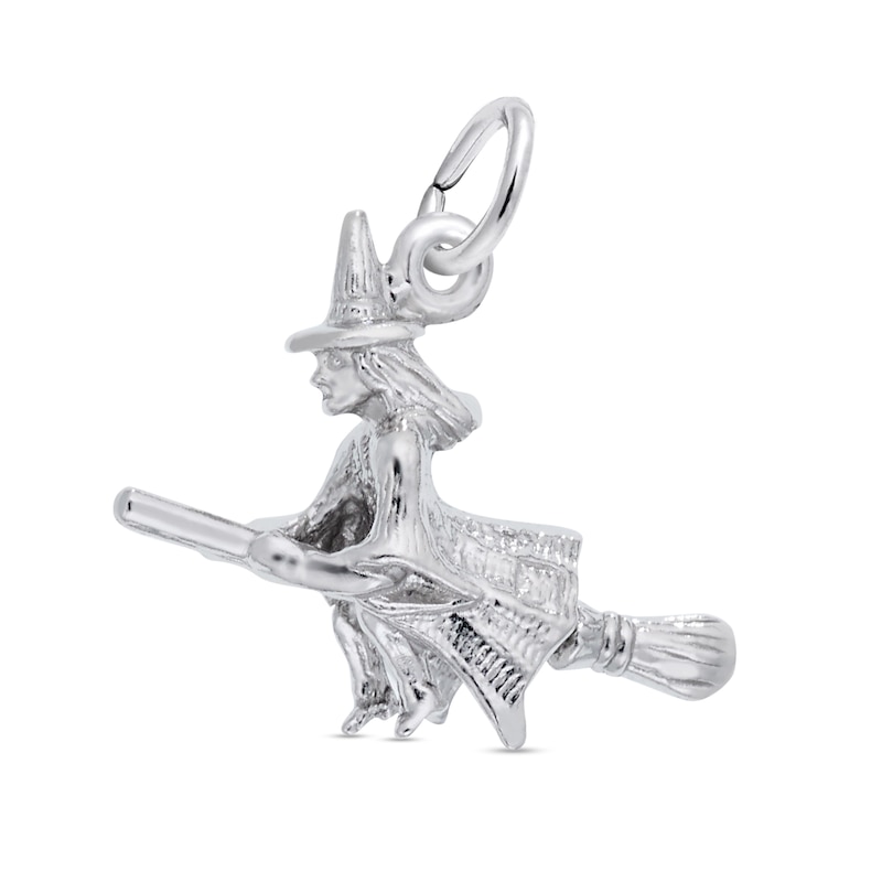 Main Image 1 of Rembrandt Charms® Flying Witch in Sterling Silver