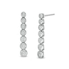 Thumbnail Image 1 of Marilyn Monroe™ Collection 1/2 CT. T.W. Diamond Graduated Drop Earrings in 10K White Gold