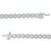 Thumbnail Image 2 of Marilyn Monroe™ Collection 2-1/2 CT. T.W. Diamond Tennis Bracelet in 10K White Gold – 7.25"