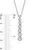 Thumbnail Image 2 of Marilyn Monroe™ Collection 1/3 CT. T.W. Diamond Graduated Drop Pendant in 10K White Gold