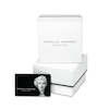 Marilyn Monroe™ Collection 1/2 CT. T.W. Baguette Diamond Hoop Earrings in 10K White Gold