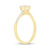 Thumbnail Image 2 of 1/5 CT. T.W. Oval Multi-Diamond Promise Ring in 10K Gold