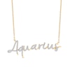 Thumbnail Image 0 of 1/3 CT. T.W. Diamond "Aquarius" Necklace in Sterling Silver with 14K Gold Plate