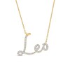 Thumbnail Image 0 of 1/3 CT. T.W. Diamond "Leo" Necklace in Sterling Silver with 14K Gold Plate