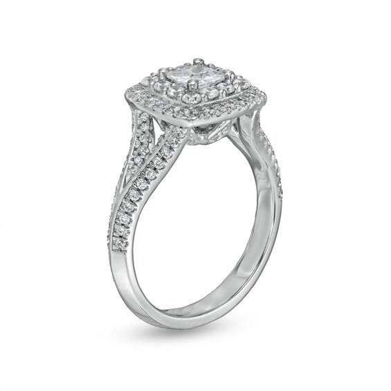 Love's Destiny by Zales 1-1/4 CT. T.w. Certified Princess-Cut Diamond Engagement Ring in 14K White Gold (I/I1)