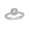 Thumbnail Image 1 of Love's Destiny by Zales 1 CT. T.W. Certified Diamond Frame Engagement Ring in 14K White Gold (I/I1)