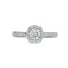 Thumbnail Image 4 of Love's Destiny by Zales 1 CT. T.W. Certified Diamond Frame Engagement Ring in 14K White Gold (I/I1)