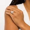 Thumbnail Image 2 of 2 CT. T.W. Composite Oval Diamond Frame Bridal Set in 14K White Gold
