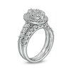 Thumbnail Image 3 of 2 CT. T.W. Composite Oval Diamond Frame Bridal Set in 14K White Gold