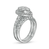Thumbnail Image 3 of 2 CT. T.W. Pear-Shaped Multi-Diamond Frame Bridal Set in 14K White Gold