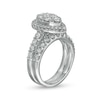 Thumbnail Image 2 of 2 CT. T.W. Pear-Shaped Multi-Diamond Frame Bridal Set in 14K White Gold