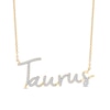 Thumbnail Image 0 of 1/3 CT. T.W. Diamond "Taurus" Necklace in Sterling Silver with 14K Gold Plate
