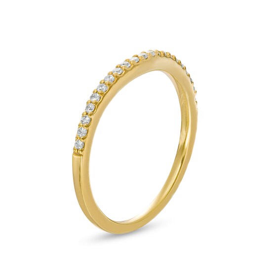 1/8 CT. T.w. Diamond Contour Wedding Band in 14K Gold