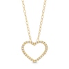 Thumbnail Image 1 of Remixed Reimagined 1/6 CT. T.W. Diamond Heart Pendant in 10K Gold