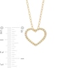 Thumbnail Image 3 of Remixed Reimagined 1/6 CT. T.W. Diamond Heart Pendant in 10K Gold