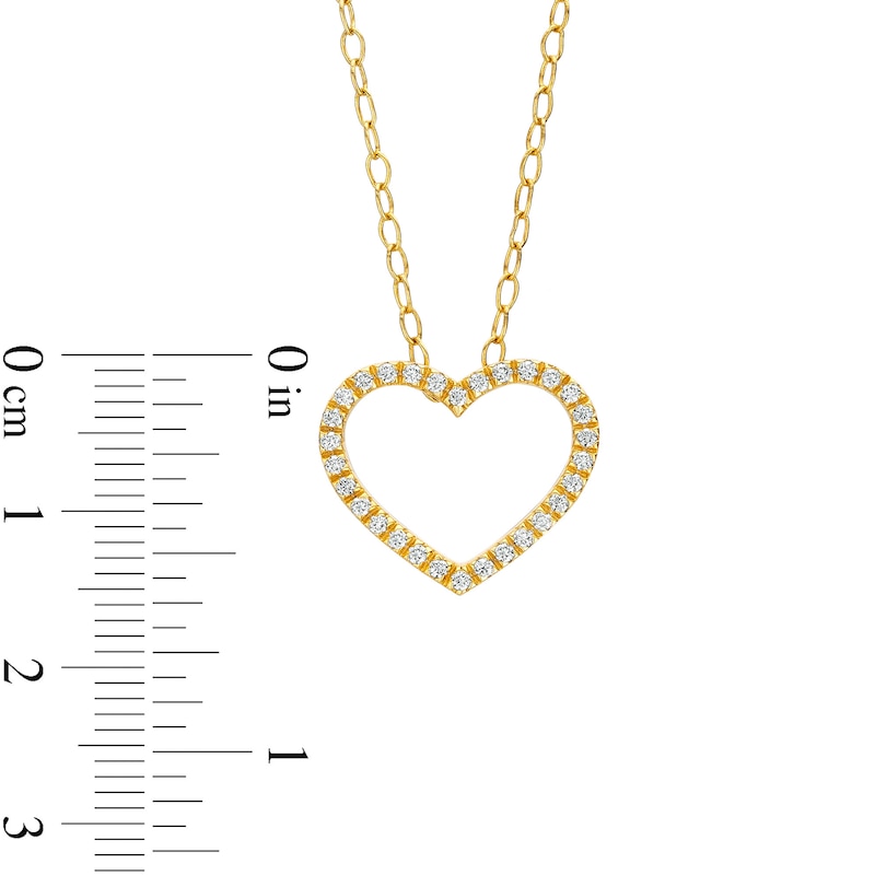 Remixed Reimagined 1/6 CT. T.W. Diamond Heart Pendant in 10K Gold