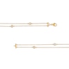 Thumbnail Image 2 of Remixed Reimagined 1/4 CT. T.W. Diamond Station Double Strand Bracelet in 10K Gold - 7.25"