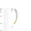 Thumbnail Image 3 of Remixed Reimagined 1/4 CT. T.W. Diamond Curved Spike Crawler Earrings in 10K Gold