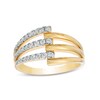 Thumbnail Image 1 of Remixed Reimagined 1/3 CT. T.W. Diamond Open Multi-Row Ring in 10K Gold
